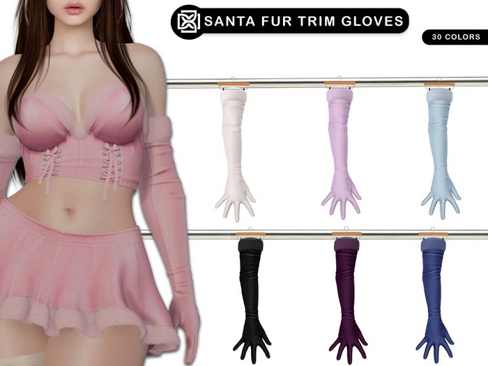 Addams - Santa Fur Trip Gloves #FATPACK