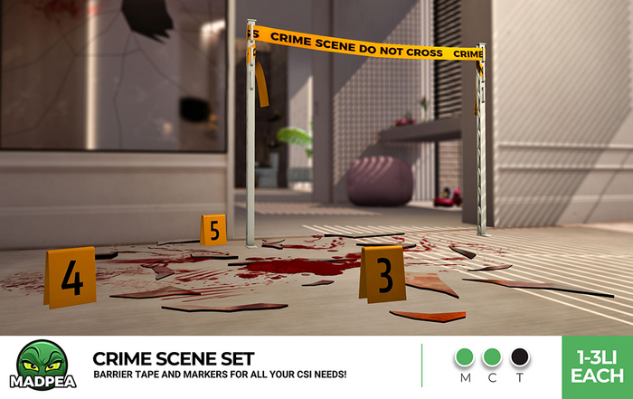 MadPea Crime Scene Set