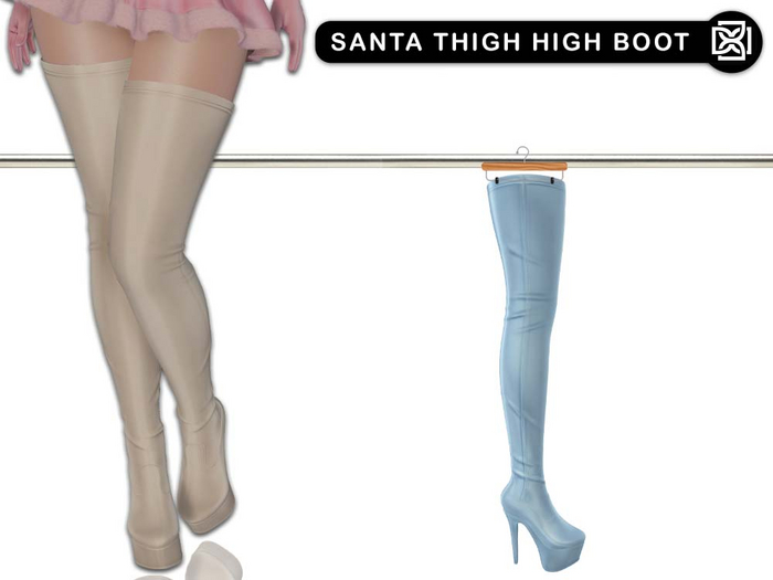 Addams - Santa Thigh High Boot #17