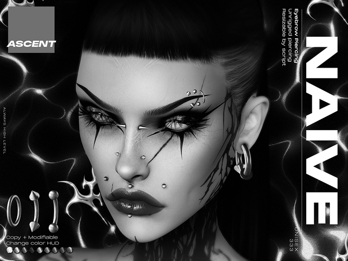 ASCENT - DEMO Rim Eyebrow Piercings