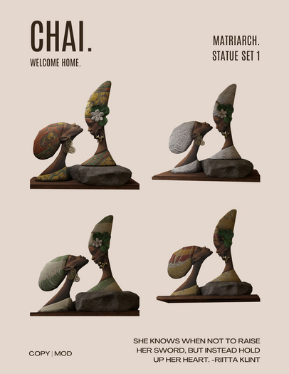 CHAI. Matriarch Motha Statues Pack 1  (Rez Me)