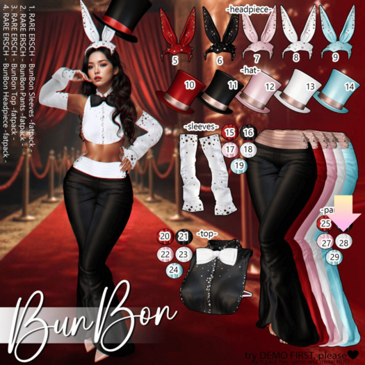 28. ERSCH - BunBon Pants {Reborn} -white-