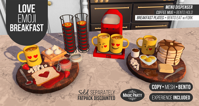 LOVE Emoji Breakfast [FATPACK] Save 30% [BENTO]