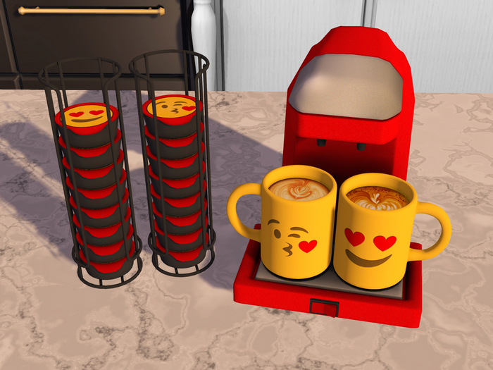 Duo Coffee Machine [LOVE Emoji Breakfast] [BENTO]