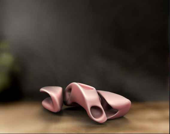 P9xCHONKY - Abstract Table (SALMON PINK)