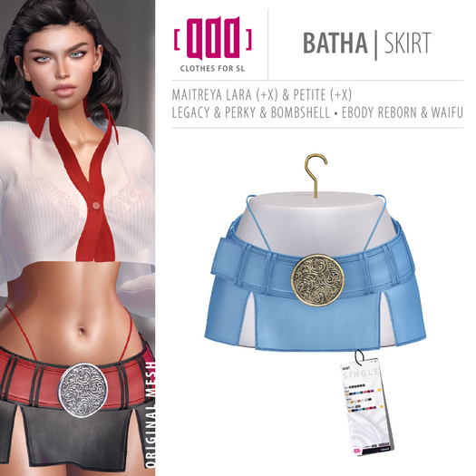 [ADD] Batha Skirt - BlueL