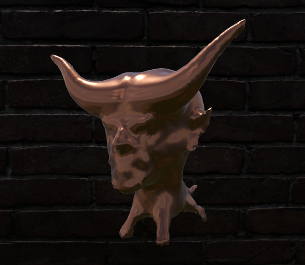 #Hellhound Copper PBR Statue