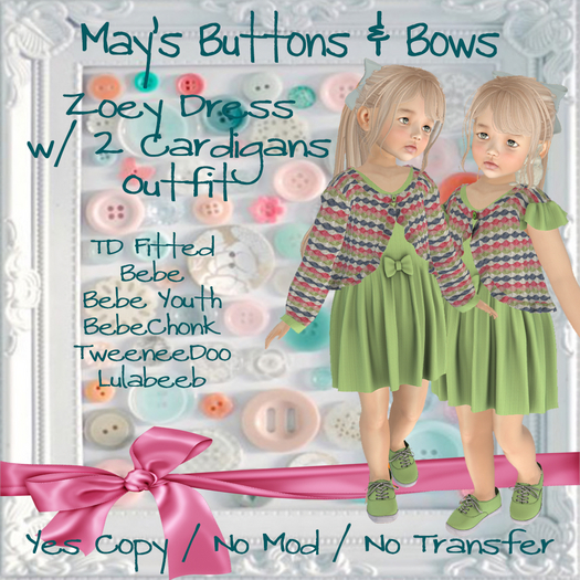 MBB*Zoey Dress (TD,BB,BBYouth,BBChonk,Tween,Lullabeeb)