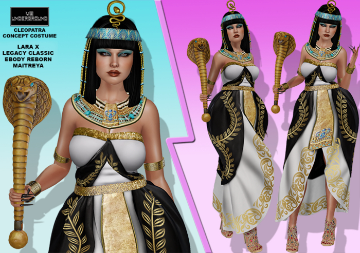 **DEMO**CLEOPATRA V2 CONCEPT COSTUME COMPLETE OUTFIT**