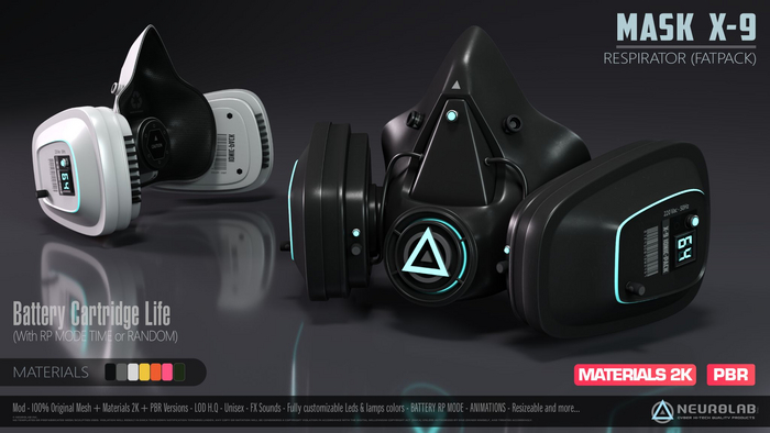 MASK X-9 Respirator (FATPACK + PBR) [Neurolab Inc.]