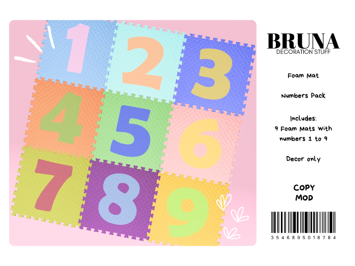 BRUNA - Foam Mat - Numbers Pack