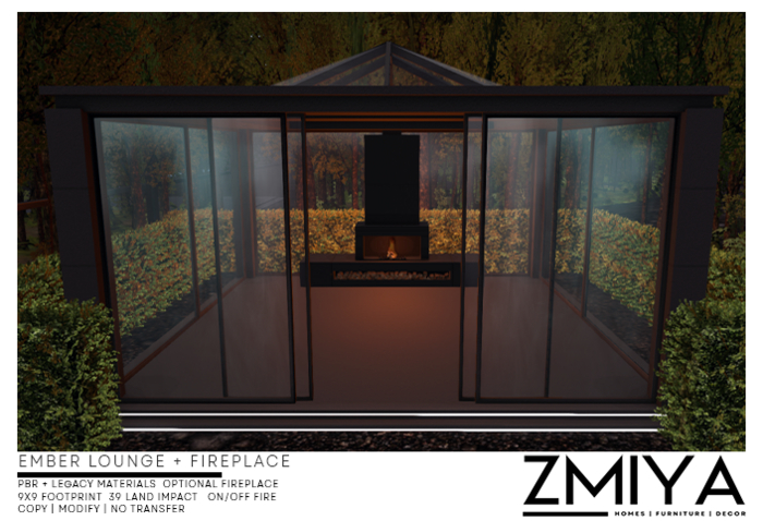 ZMIYA Ember Lounge + Fireplace