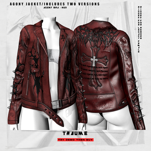[Traume] Agony Jacket Red F