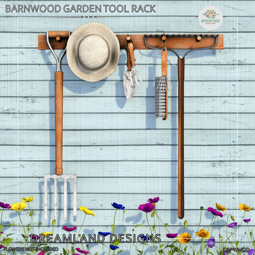 DD Barnwood Garden Tool Rack