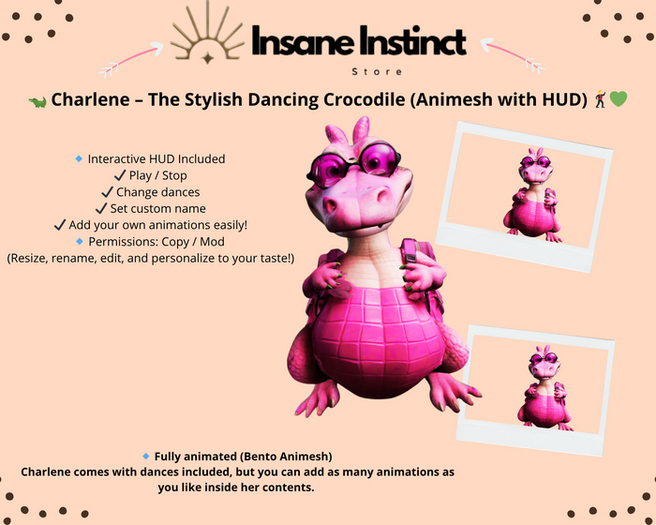 Charlene  crocodila animesh  