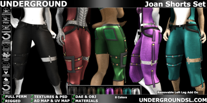(UG FULL PERM) - Joan Shorts Furry Set