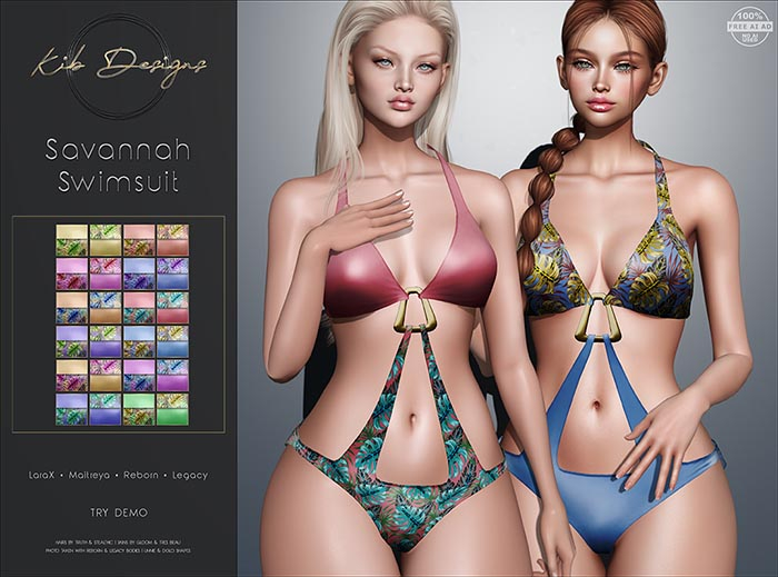 KiB Designs - Savannah Swimsuit FATPACK