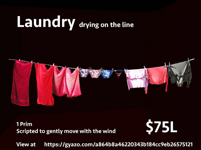 Laundry hanging on line