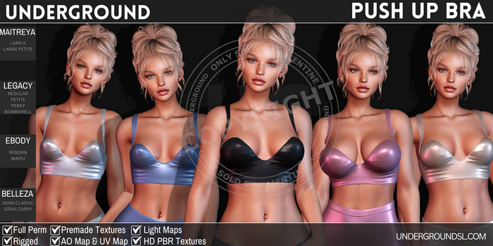 [UG MESH] PUSH UP BRA