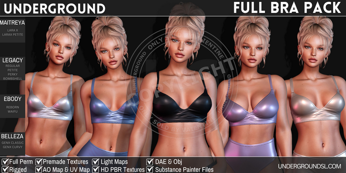 [UG MESH] FULL BRA PACK (DAE)