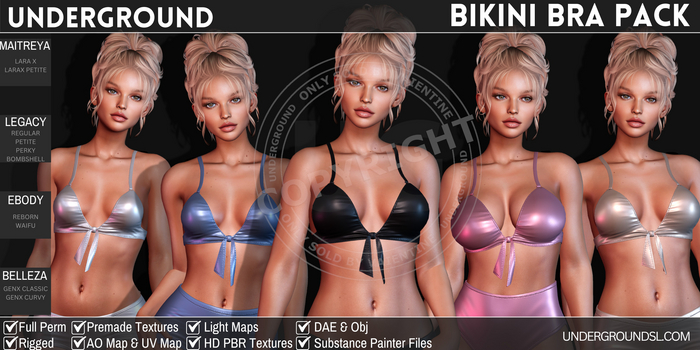[UG MESH] BIKINI BRA PACK (DAE)