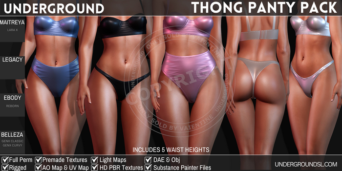 [UG MESH] THONG PANTY PACK (DAE)