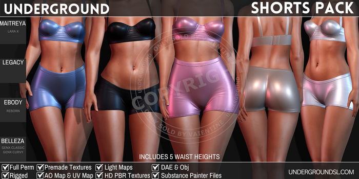 [UG MESH] SHORTS PACK (DAE)