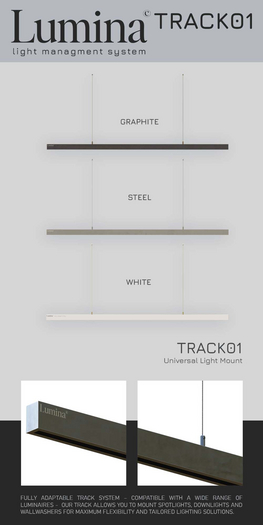 LUMINA - TRACK01 - Track Structure For Ceiling-Mounted Lights - 2K PBR Light Track