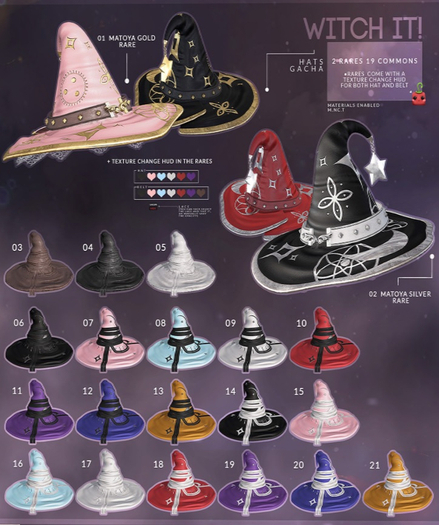 19[Cubic Cherry] {Witch it!} hat Dream purple Wht (BOX)