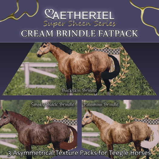 { AETHERIEL } Super Sheen: Cream Brindle Fatpack
