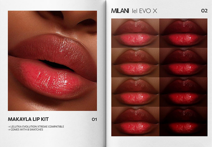 MILANI - "MAKAYLA" LIP KIT / FATPACK