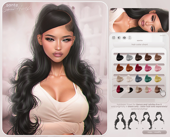 Sante. "Sabrina" Hairstyle