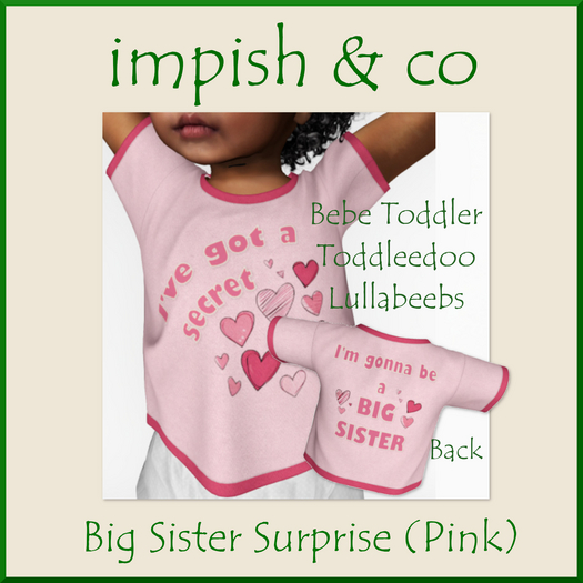 impish & co ~ Big Sister Pink BOX