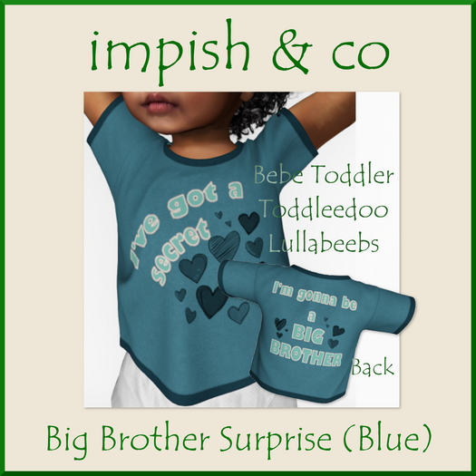 impish & co ~ Big Brother Blue BOX