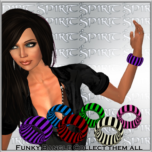 *S* Black and Purple Bangle