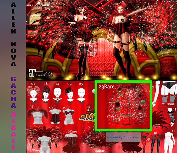 ❣️ 23 Rare Crinolina-[GIULIADESIGN]-Moulin Rouge- SALE !