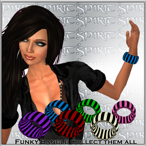 *S* Black and Blue Bangle 