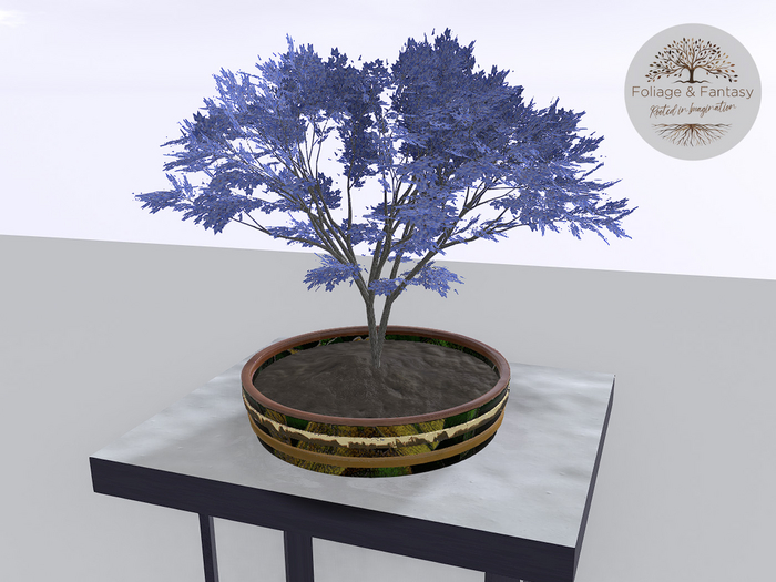 PBR Miniature Fantasy Tree - Baby Blue Edition