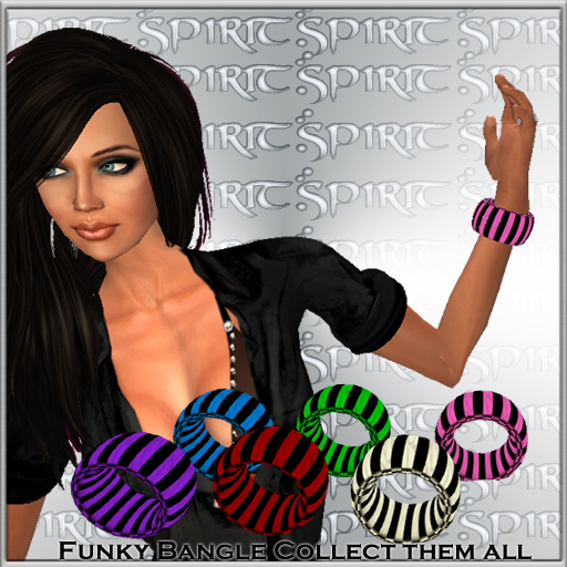 *S* Black and Pink Bangle 