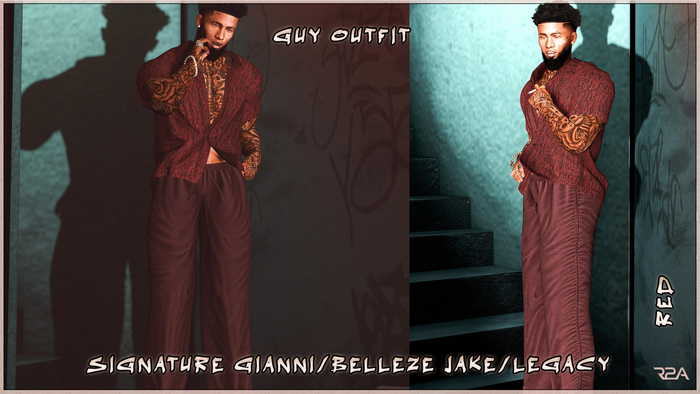 R2A Guy Outfit Red