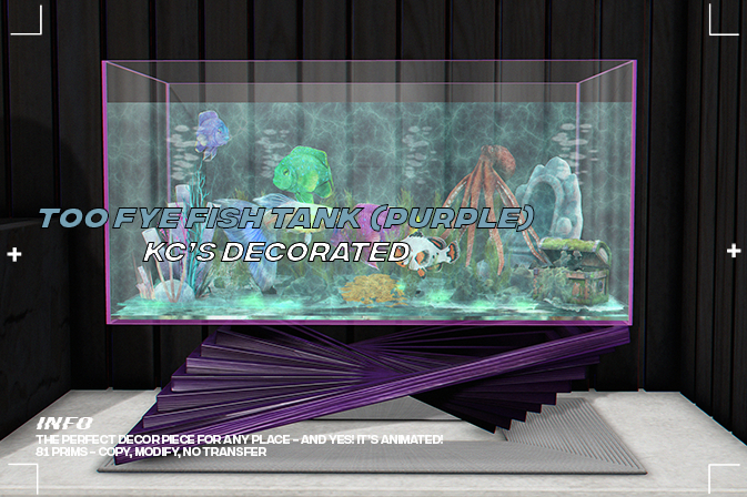 [KC] - Too Fye Fish Tank (purple)