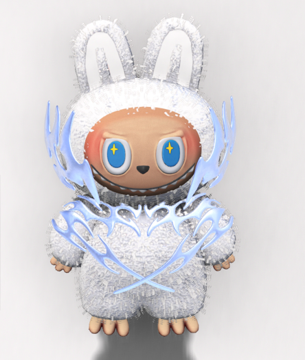 .SH.CHROME BUBU BEAR WHITE