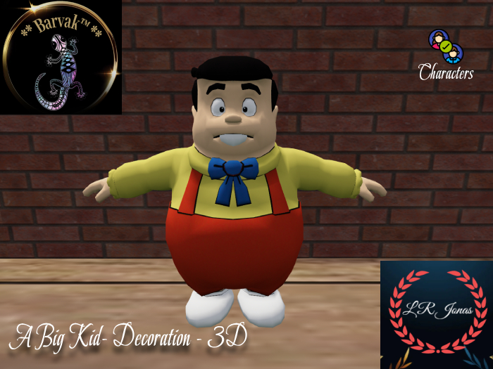 Barvak™ - A Big Kid- 3D character - Decoration