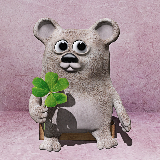 Cica's cute bear sitting