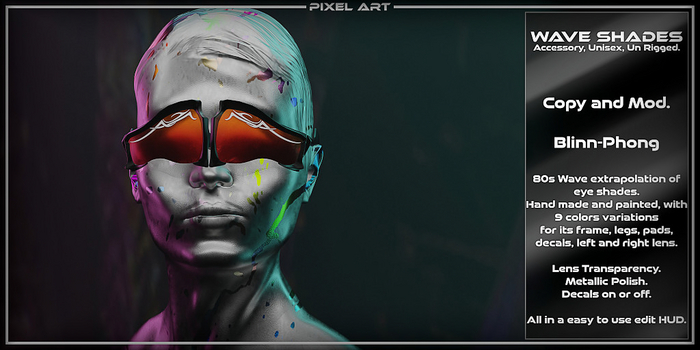 pixel art wave shades demo