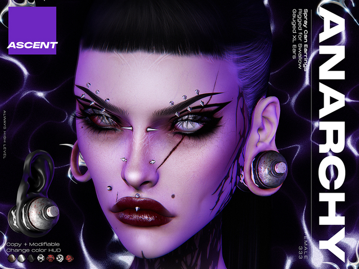 ASCENT - Anarchy Earrings F