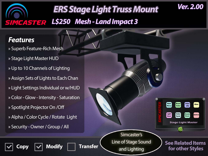 ERS Stage Light Truss Mount