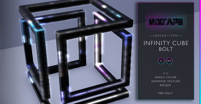 MIXTAPE Decor - infinity cube - bolt 