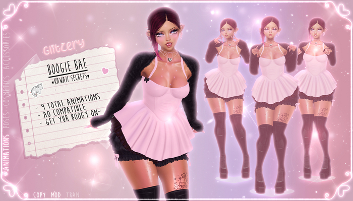 Glitzery ~ Boogie Bae! animation pack
