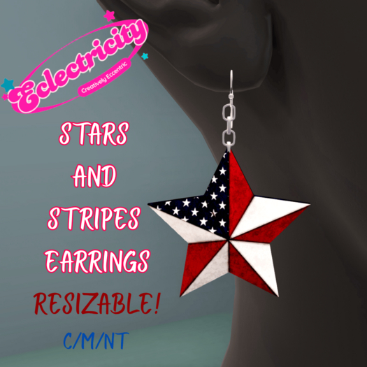 Stars and Stripes Earrings - Add to Unpack